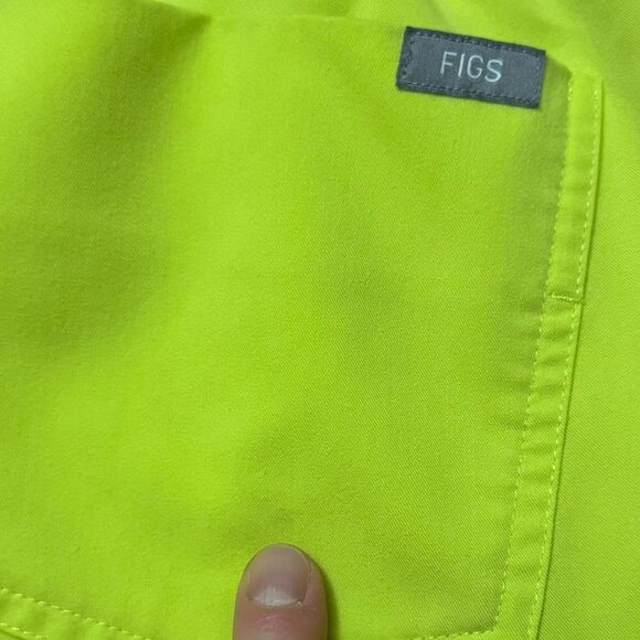 Figs Citrine Set Zamora Jogger S Catarina top XS Yellow Neon Limited Edition - Picture 9 of 10